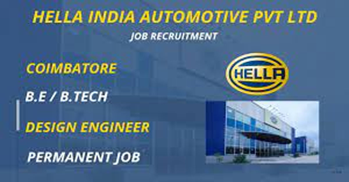 Mechanical Design Engineer Jobs for freshers | Chennai & Coimbatore Location